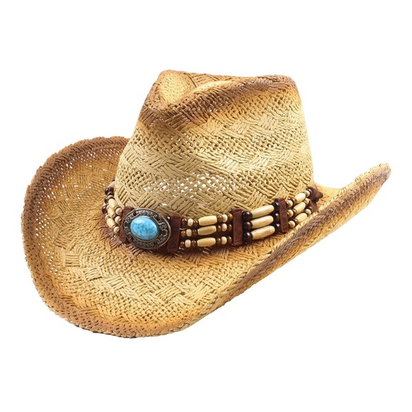 Western Stone Turquoise Hat